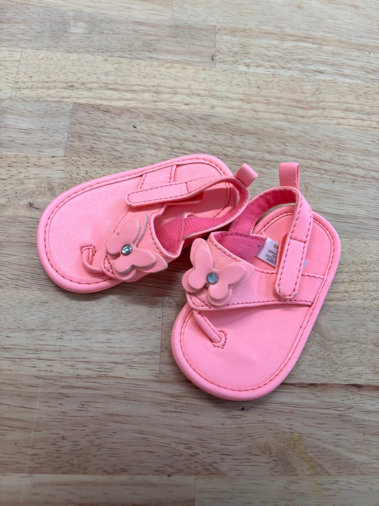 Carters Size 2 Bright Pink Sandals - Nest and Sprout - Consignment