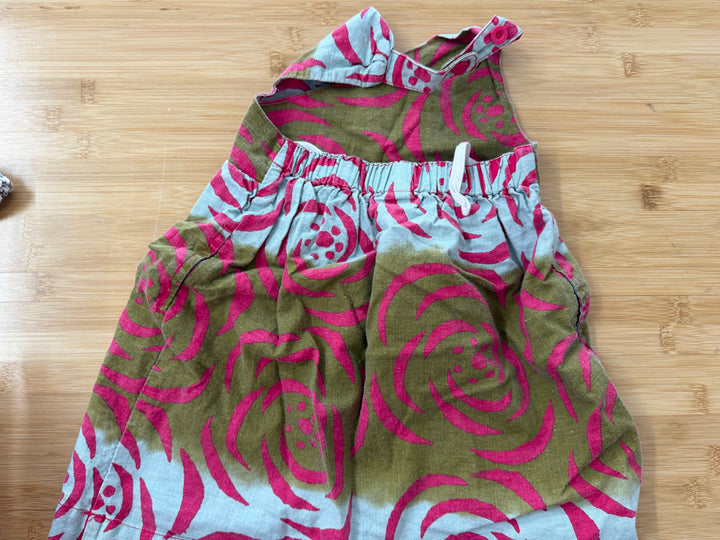 Tea Collection Ghana Batik Dress | 2 Light Blue and Fuchsia Floral