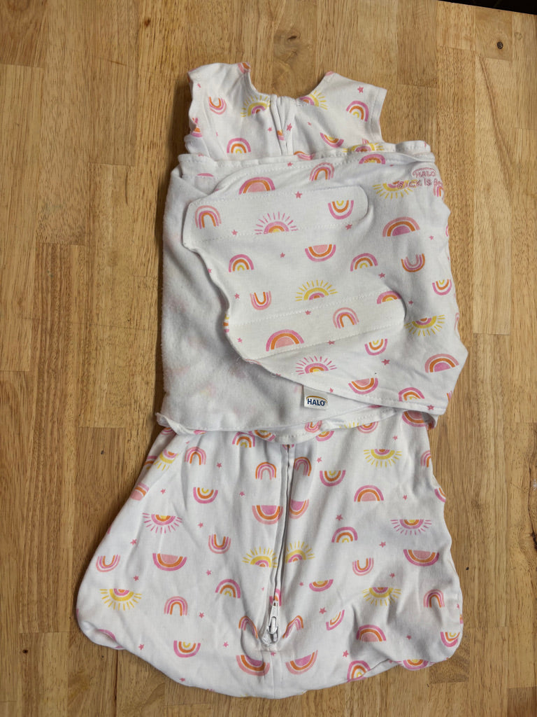 Halo SleepSack Swaddle – Size 3-6M Rainbow Print