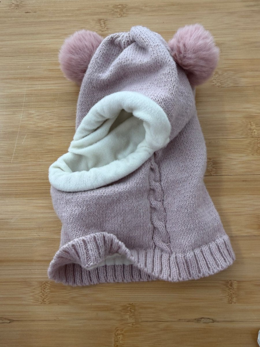 Toddler Balaclava – 6-24 Months (Estimated) | Pink | Fleece Lined