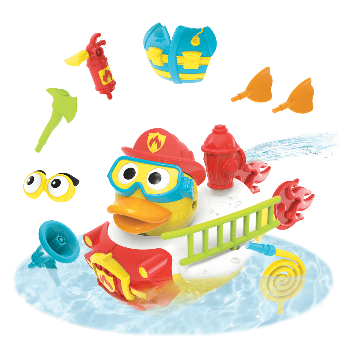 Jet Duck - Create A Firefighter - Nest and Sprout - Yookidoo