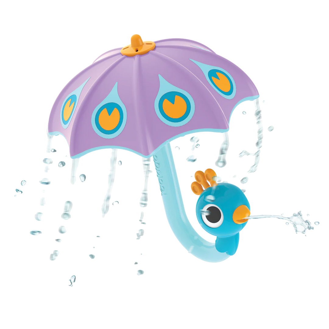 Yookidoki Fill 'N' Rain Peackock Umbrella, Purple