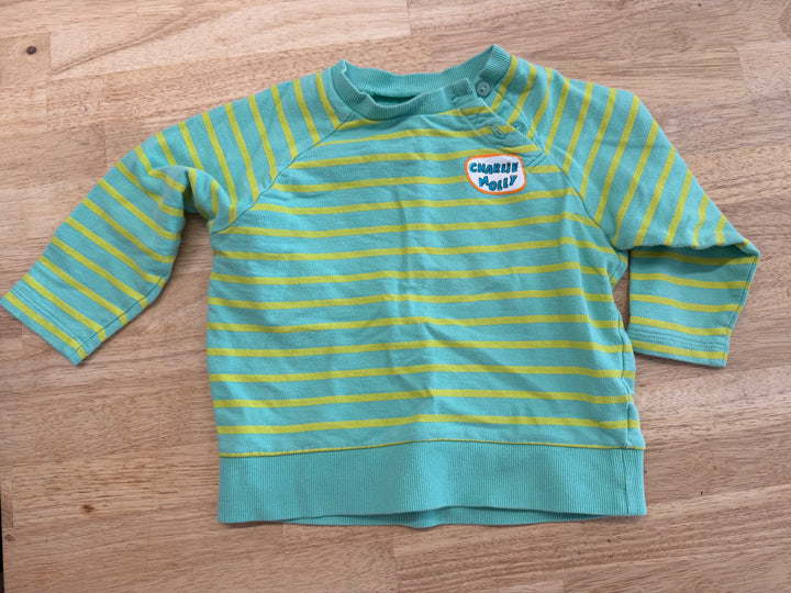 Molli Melli Graphic Shirt – 90 | Green Stripe Charlie Molly
