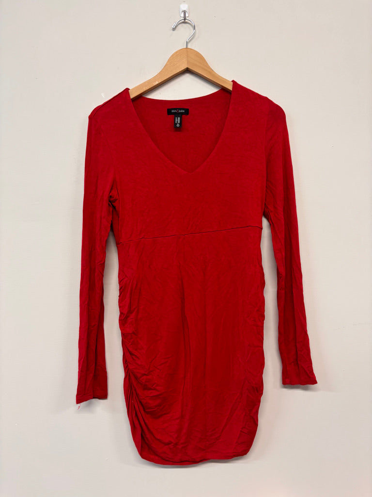 Stork & Baby Tunic – Size M Red