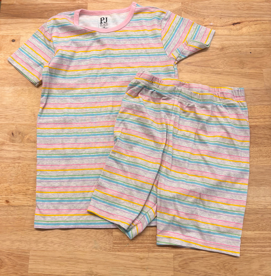 PJ Place Striped 2-Piece Pajama Set – Size 12