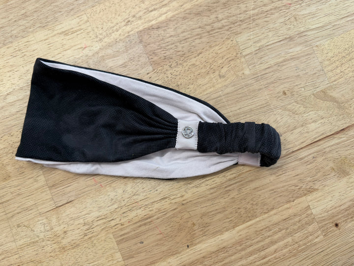Lululemon Headband Black Pink Thick