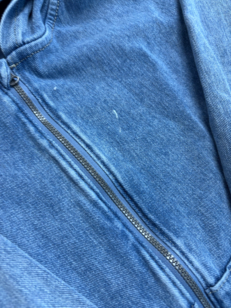 H&M Denim Zip-Up Jacket with Hood – 8–10Y