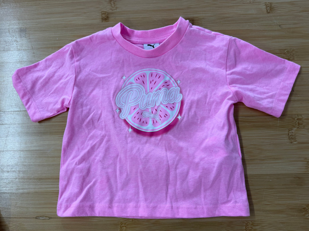 Puma Top – 3 Years | Pink | Lemon Graphic