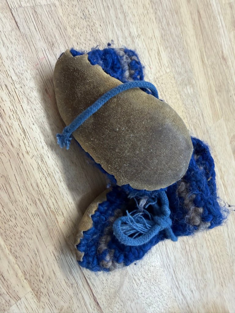 Padriag Cottage Wool Slippers – 24M Est. | Blue | Play - Nest and Sprout - Consignment