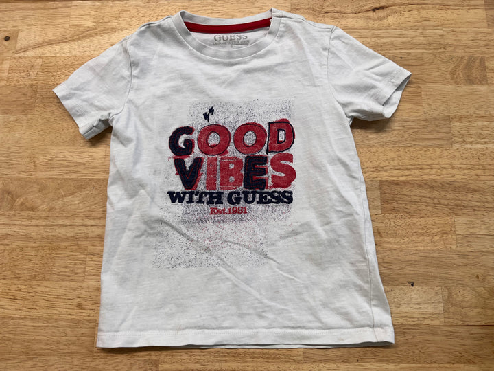 Guess Good Vibes T-Shirt – 5 | White Short Sleeve | Play