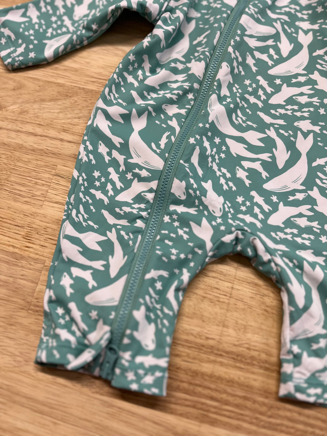 Stonz 0-6 Month Sun Suit, Whale Print