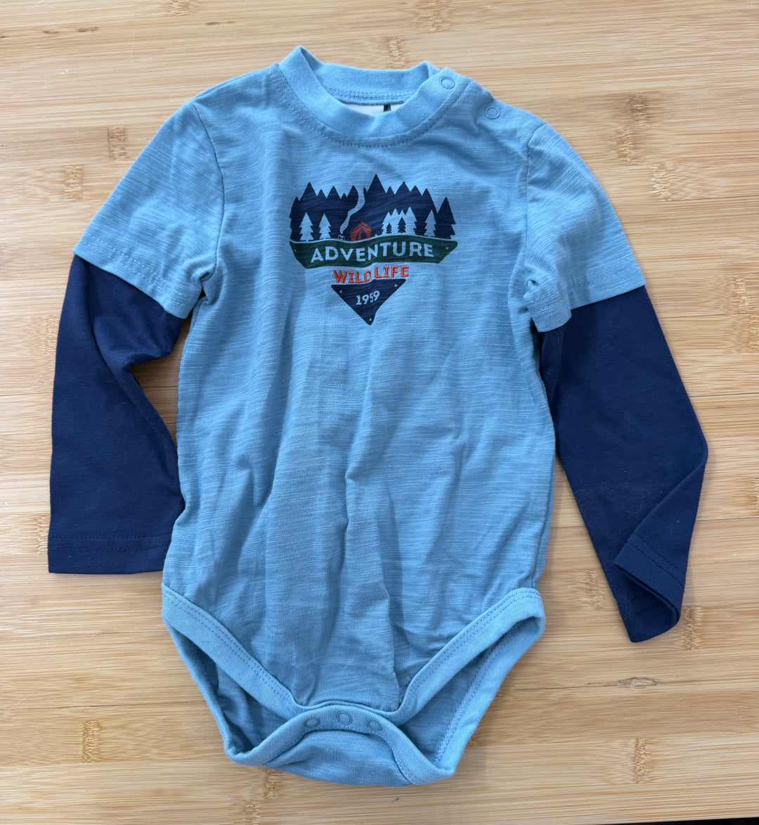 M.I.D. Adventure Wildlife Long Sleeve Bodysuit – 24M