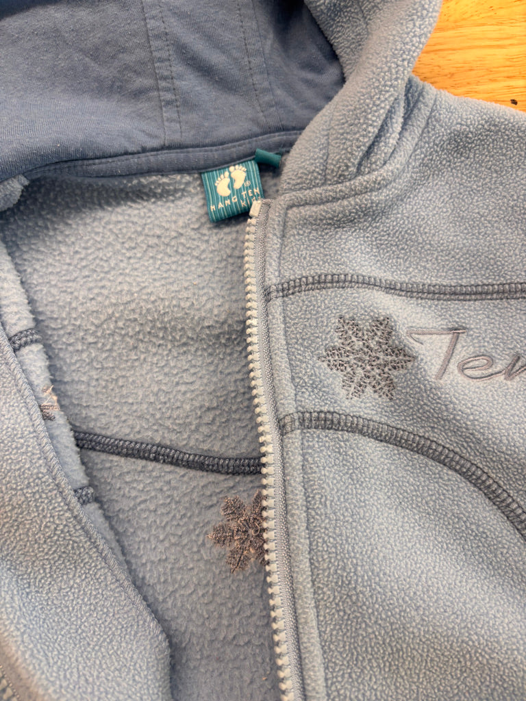 Hang Ten Kids 5 Fleece Zip-Up Snowflake Hoodie