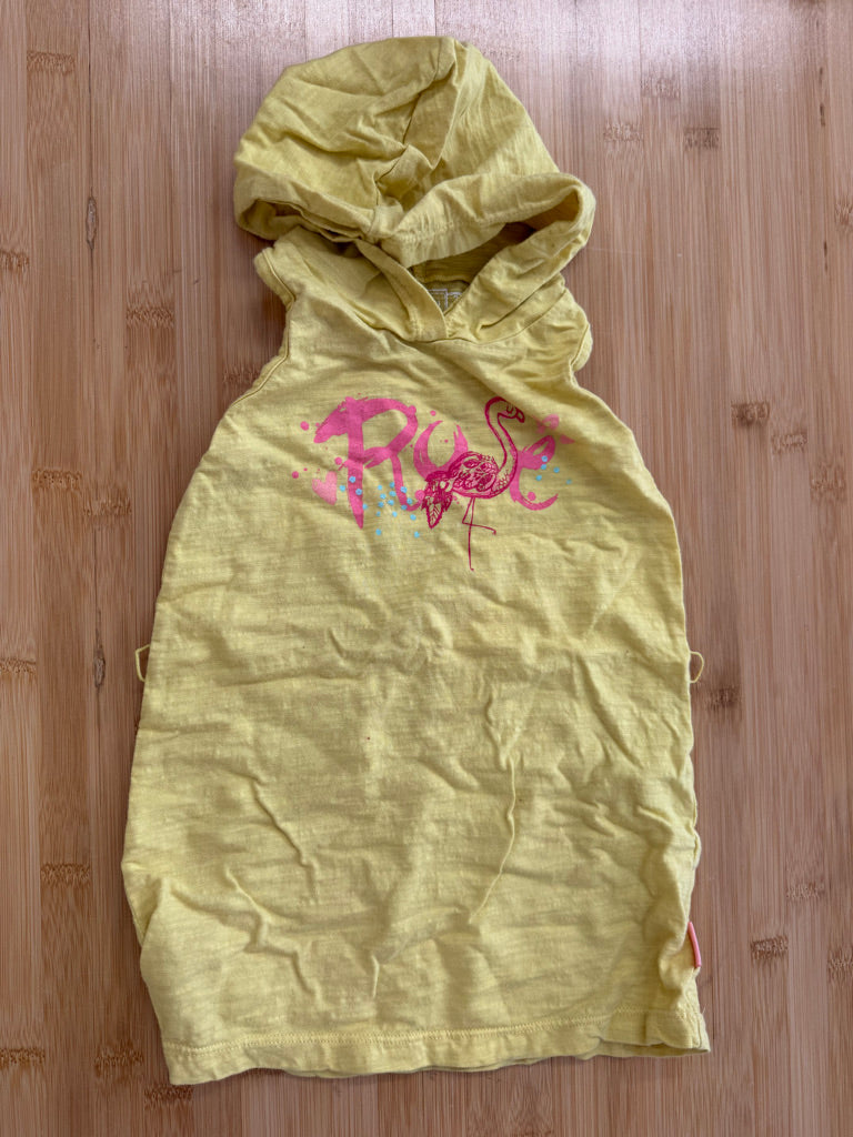Souris Mini Yellow Rose Hooded Dress – 2Y