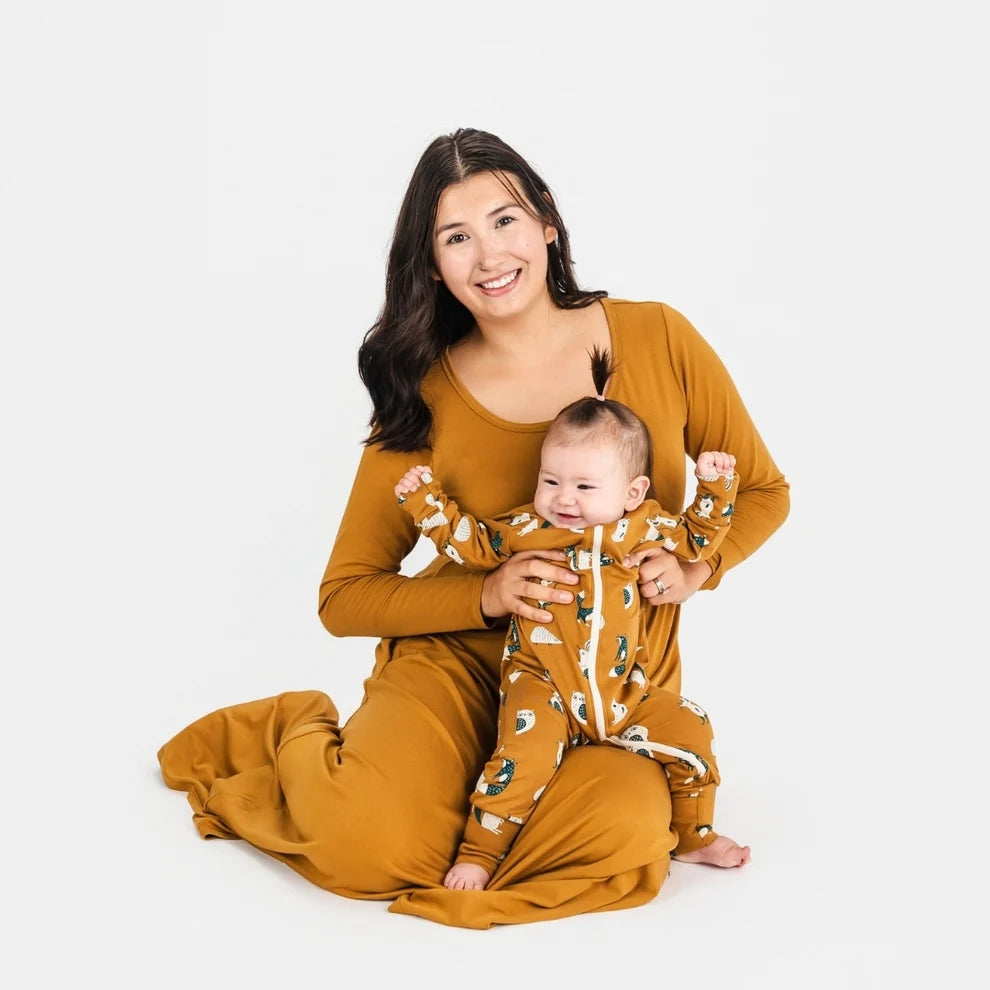 Little & Lively Bamboo Baby Zipper Footed Bodysuit – Scandi Critters