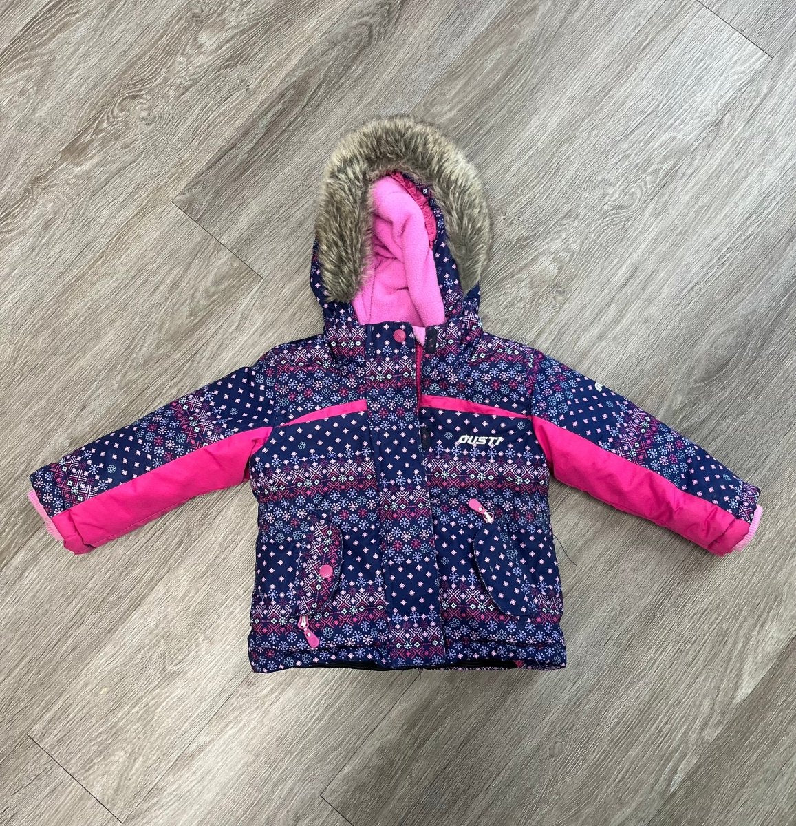 Children's Place 3-in-1 Jacket – 12-18 Months (Purple & Pink) - Nest and Sprout-Consignment