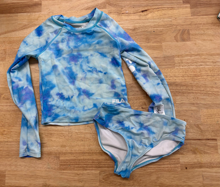 Fila Size 7 Two-Piece Swimsuit – Pink