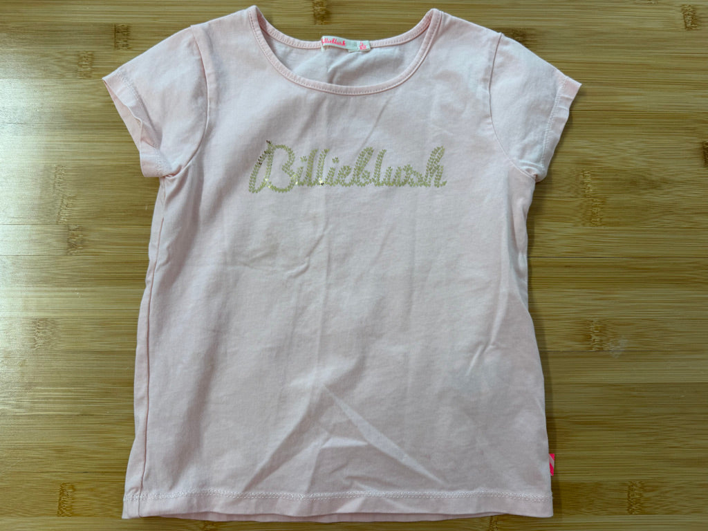 Billie Blush Top – 5 (108cm) | Light Peach Pink Gold Heart Logo