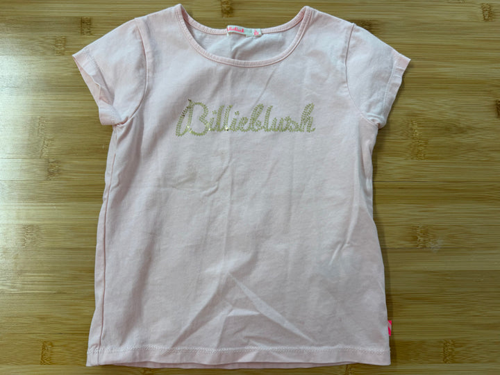 Billie Blush Top – 5 (108cm) | Light Peach Pink Gold Heart Logo