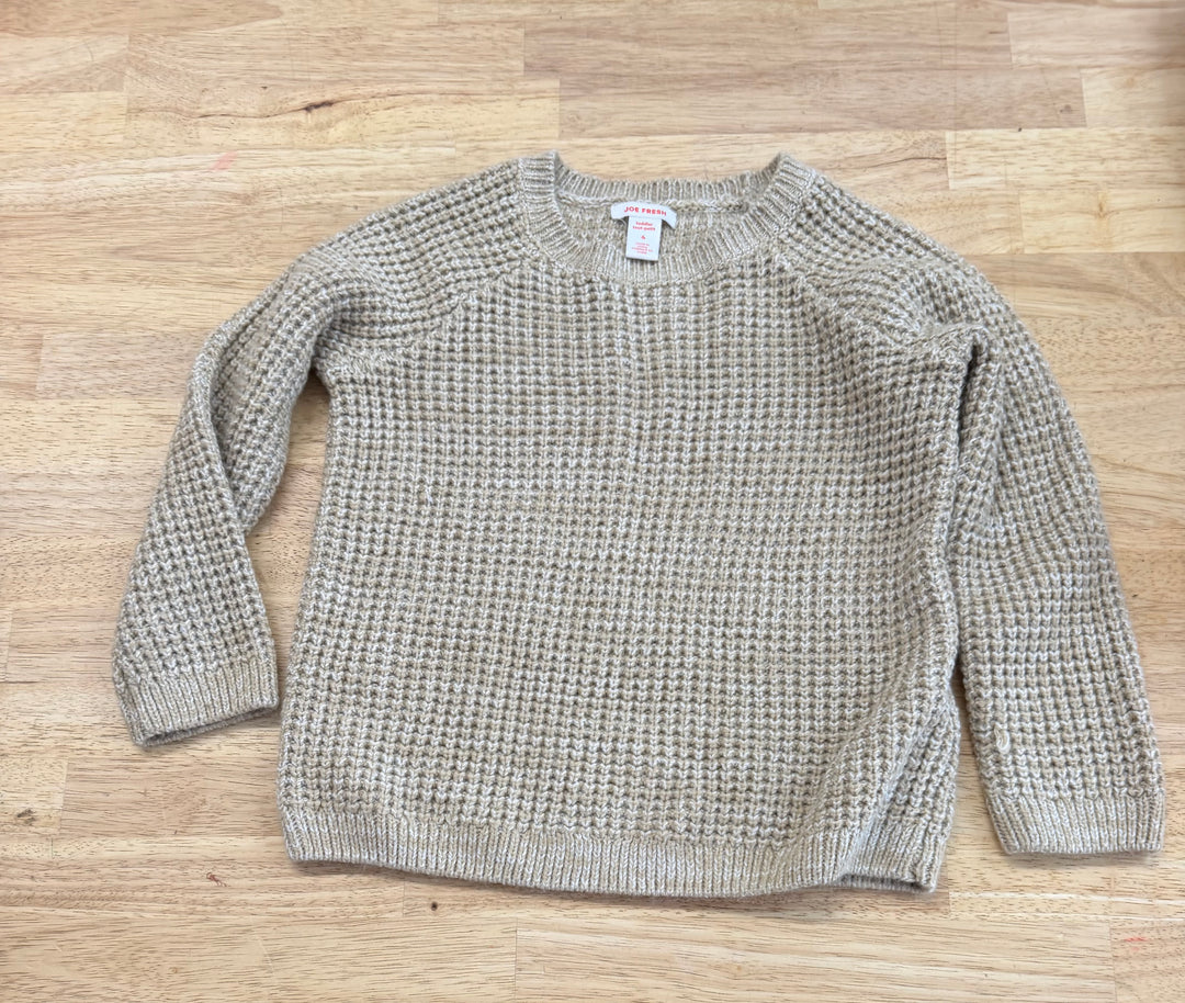 Joe Fresh Knit Sweater – 4 | Beige and White