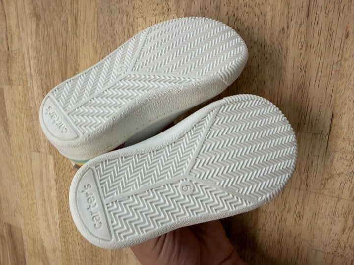 Carter's Rainbow Sneakers – 5 (EU 21) | White - Nest and Sprout-Consignment