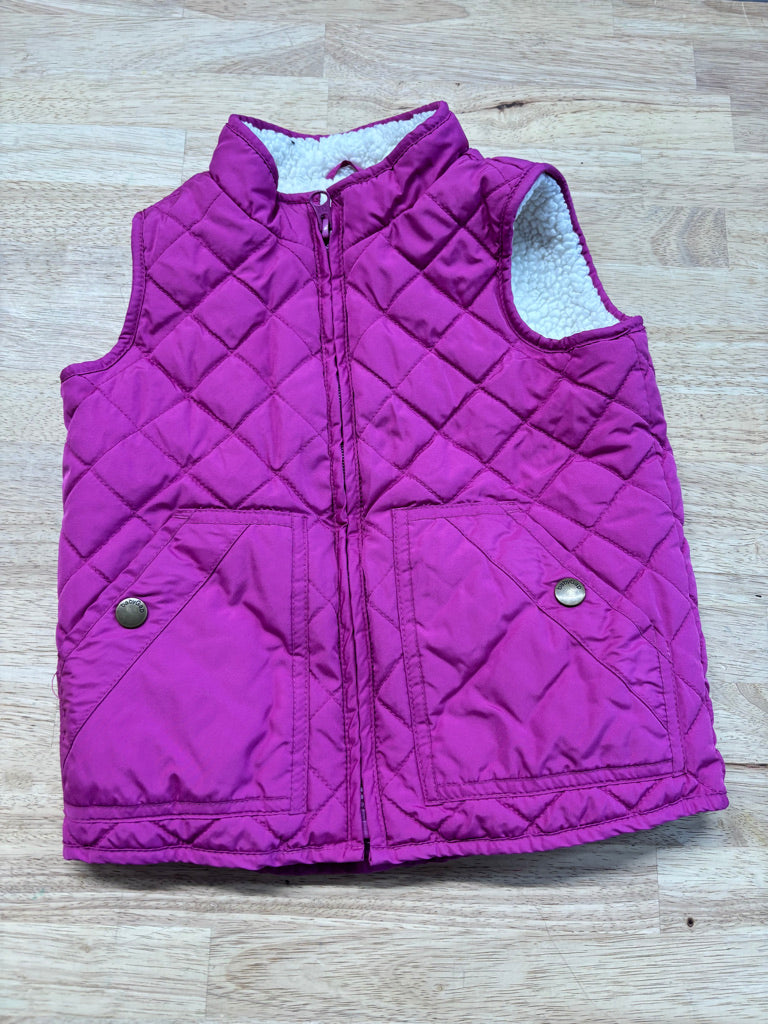 Baby Gap Quilted Vest – Fuchsia | Size 5