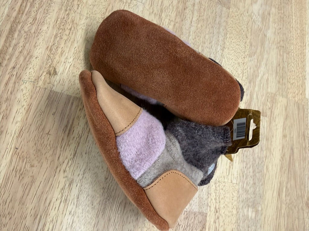 Nooks Leather Moccasin – 8.5 (Kids/2-3Y) | pink Brown | NWT - Nest and Sprout-Consignment