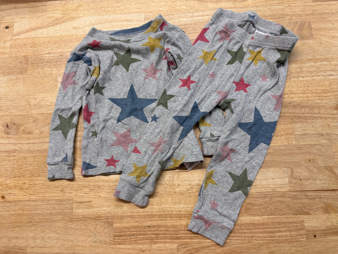 Gap Kids Organic PJ Set Light Grey Stars 18-24M