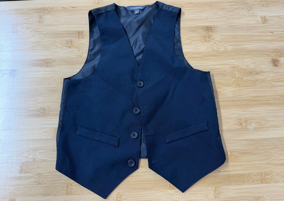 Newberry Vest Dress – 6 Navy - Nest and Sprout-Consignment