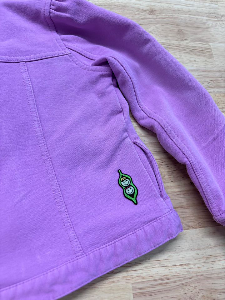 Peekaboo Beans Purple Zip-Up Freestyle Jacket