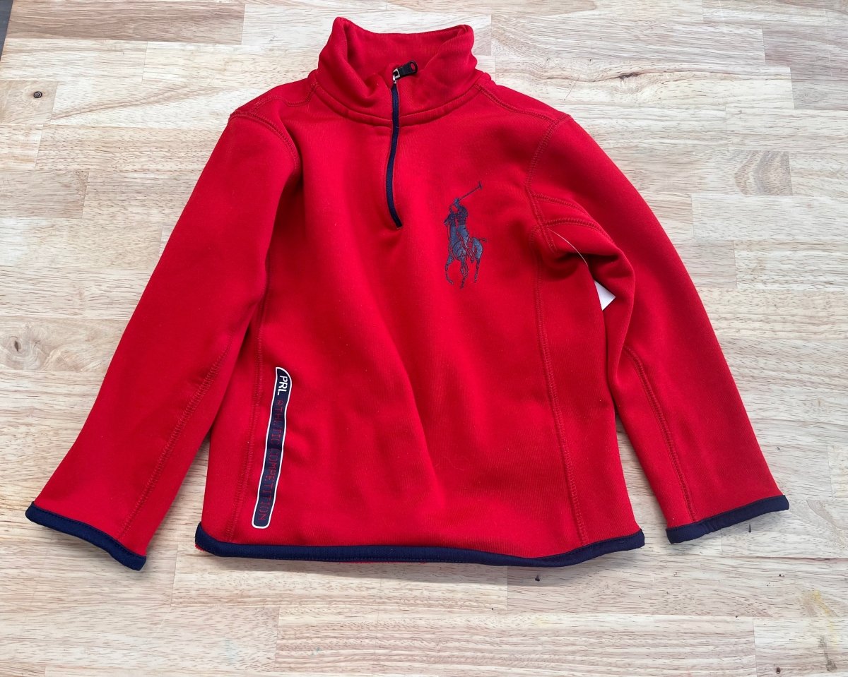 Ralph Lauren Half-Zip Sweatshirt - Size 4 - Nest and Sprout-Consignment
