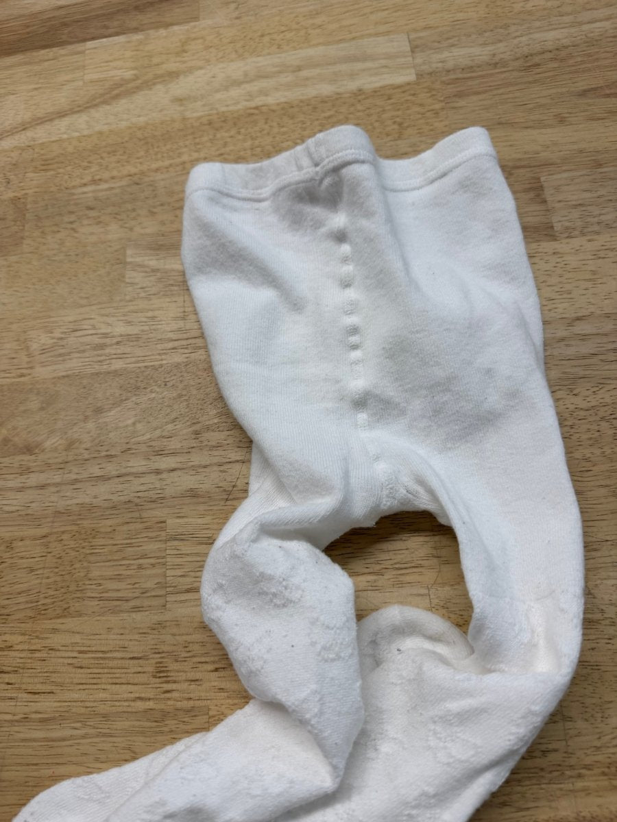 White Tights – Estimated 2 | Butterfly Print - Nest and Sprout-Consignment