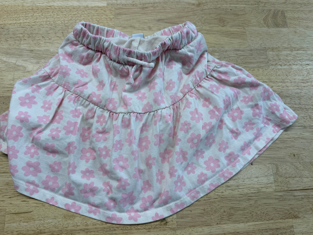 Old Navy Skort – 3T | Cream with Pink Flowers