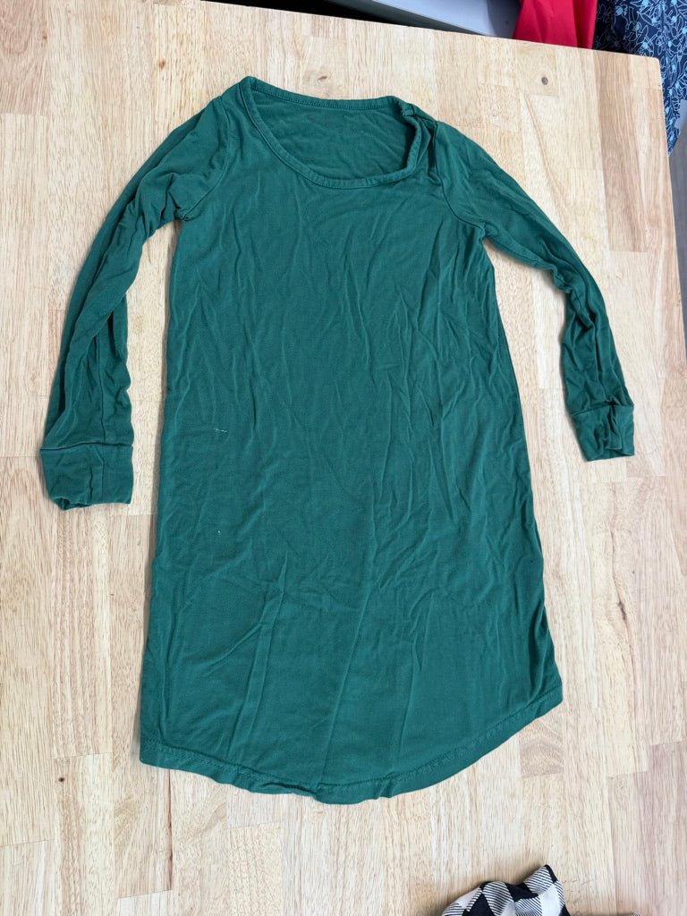 Bambi & Birdie Long Sleeve Dress – 2–3Y | Green - Nest and Sprout-Consignment