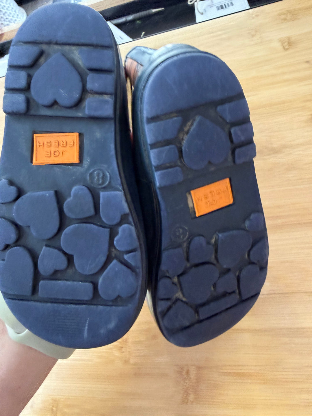 Joe Fresh Rain bOOT – 8 | Orange Tartan