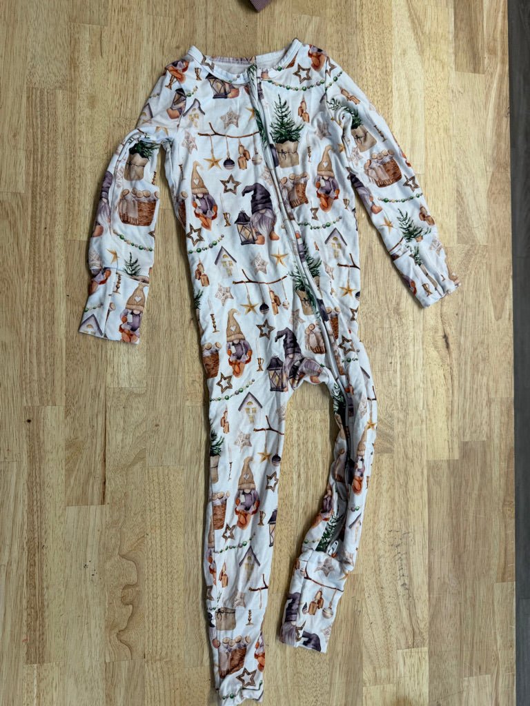 Khy Khy The Label Bamboo Sleeper Gnome Print | Size 12–18M - Nest and Sprout - Consignment
