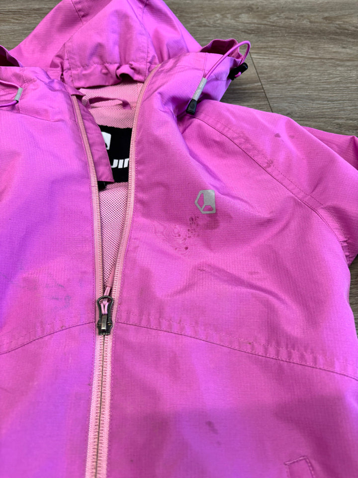Liquid Pink Mesh-Lined Rain Jacket | Size 7/8