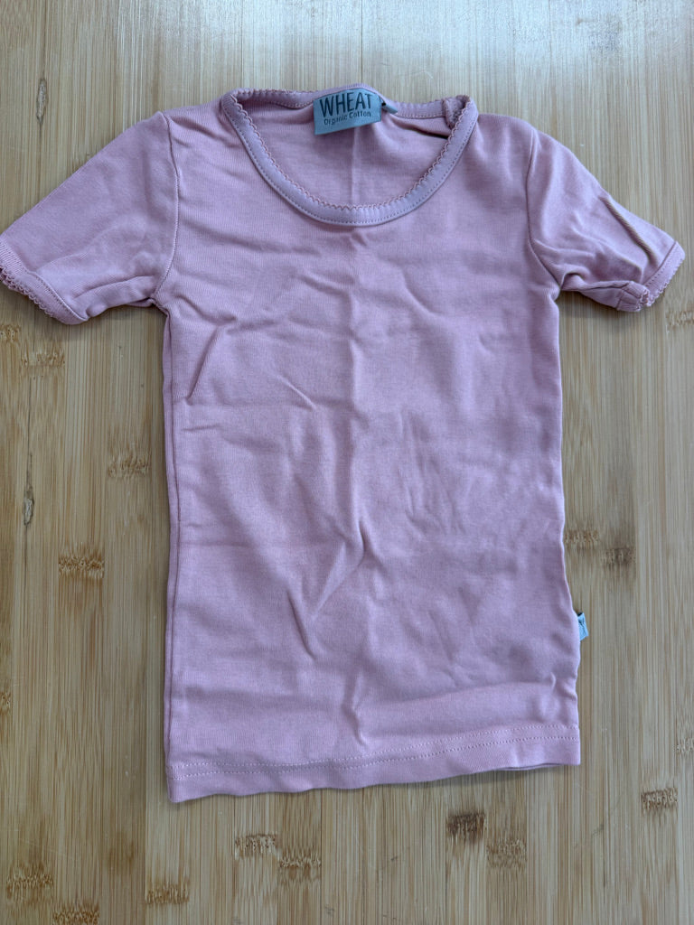 Wheat Darker Pink Organic Cotton T-Shirt – 4Y