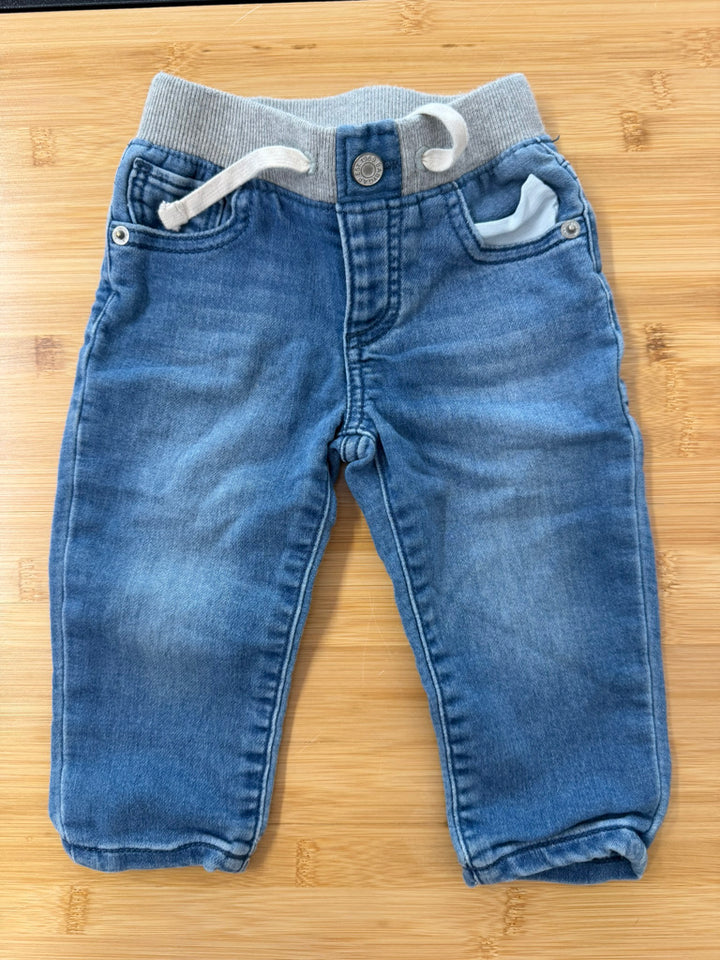 Gap Easy Slim Denim – 6–12M | Medium Wash Elastic Waist