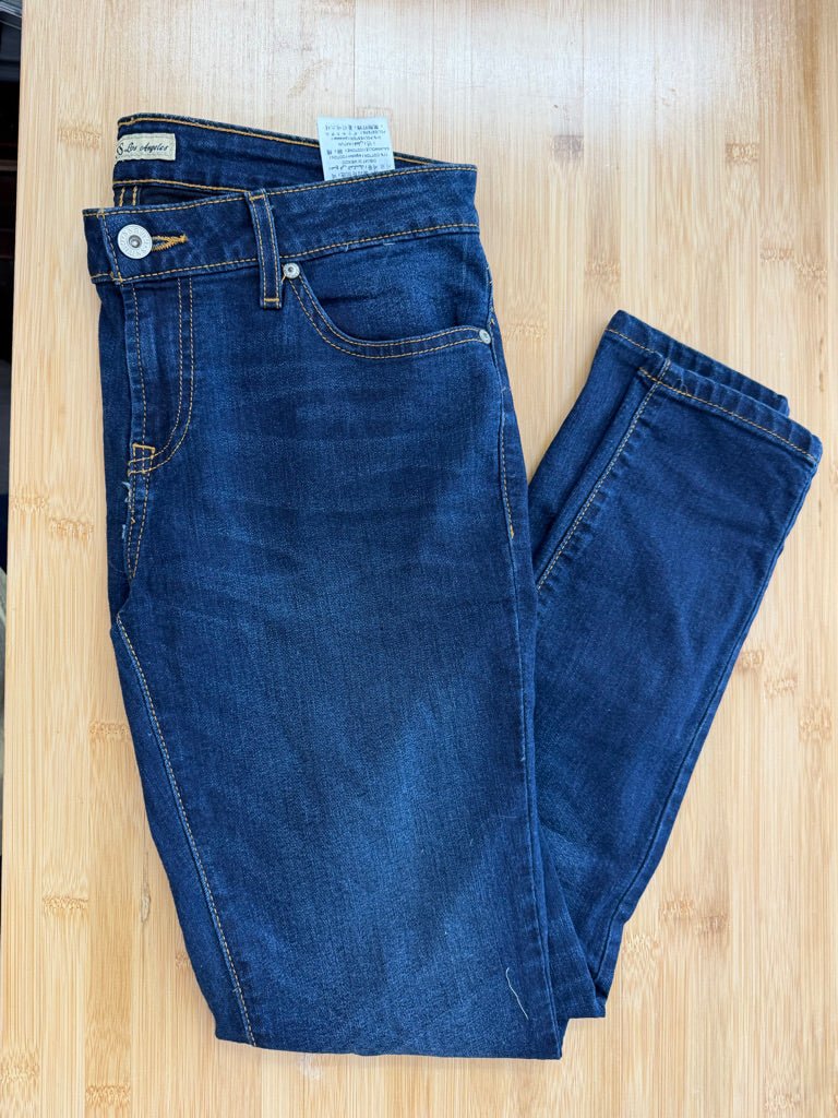 Guess Los Angeles Dark Wash Jeans – 28 | Button-Up Regular - Nest and Sprout-Consignment