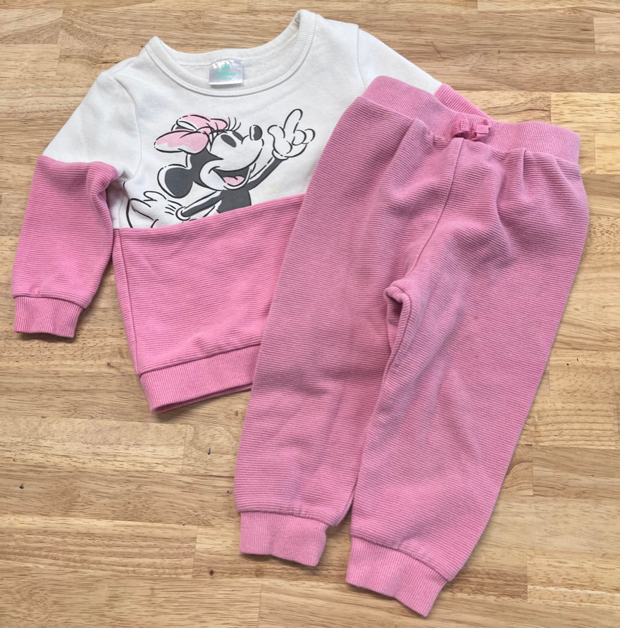 Disney Baby 24M Jogger and Sweatshirt Set imperfect