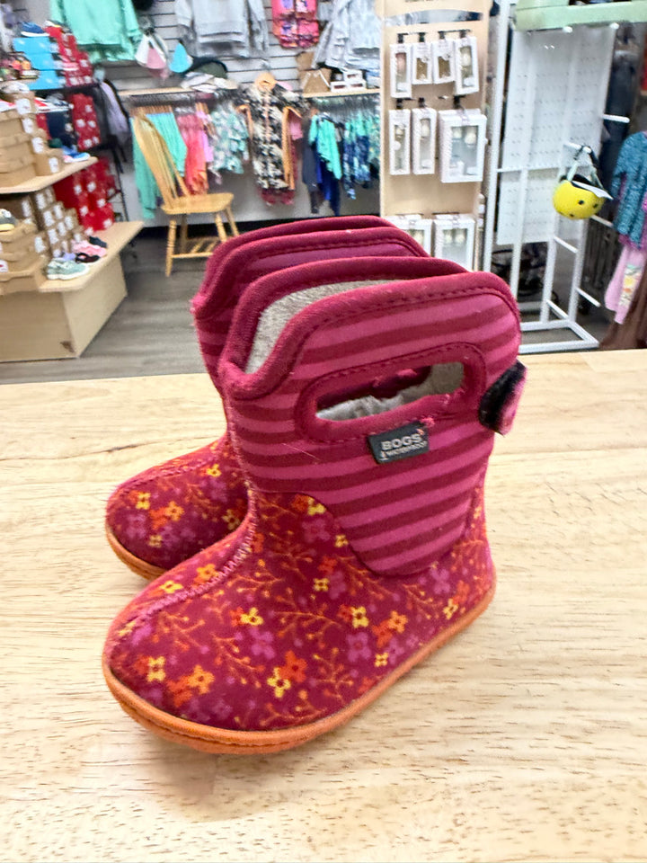 Bogs Neoprene Snowboots – 4 | Fuchsia Floral Thermal Insulated -10°C