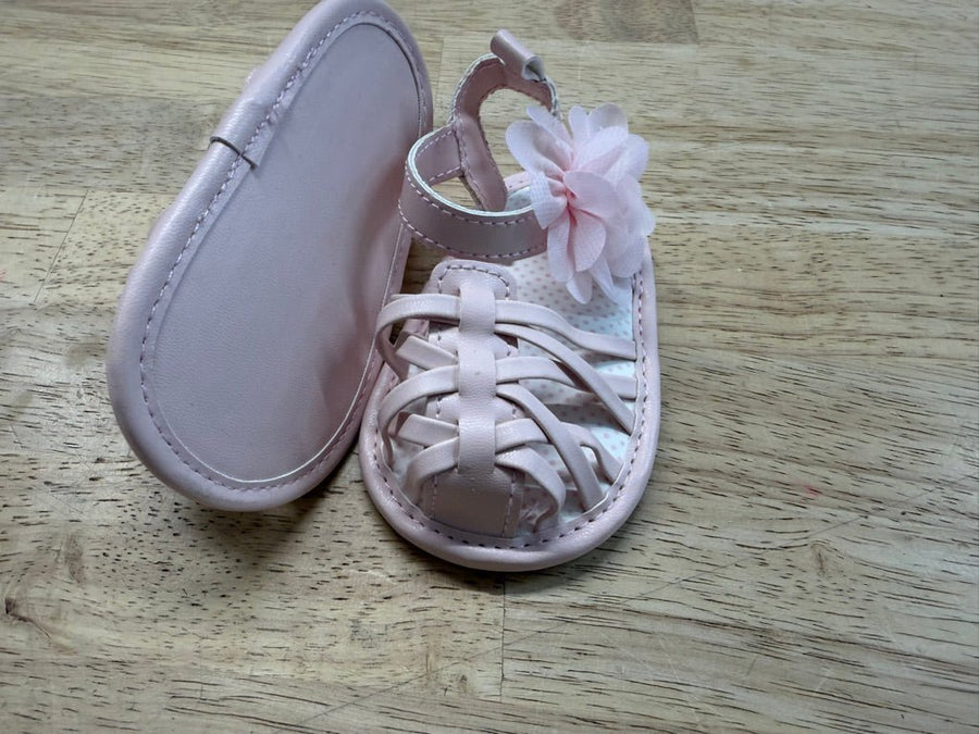 First Steps Slipper Sandals – 3–6M | Pink - Nest and Sprout - Consignment