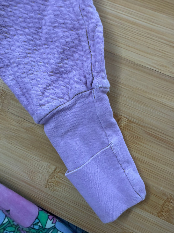 Snugabye Snap-Up Romper – 32 lbs (24M.) | Purple 95% Cotton Vintage