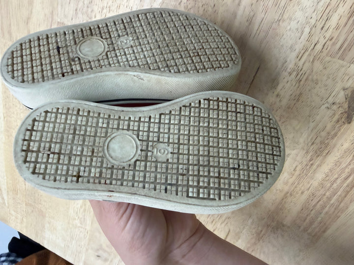 George Canvas Shoes – 6 (EU 22) | Red Velcro