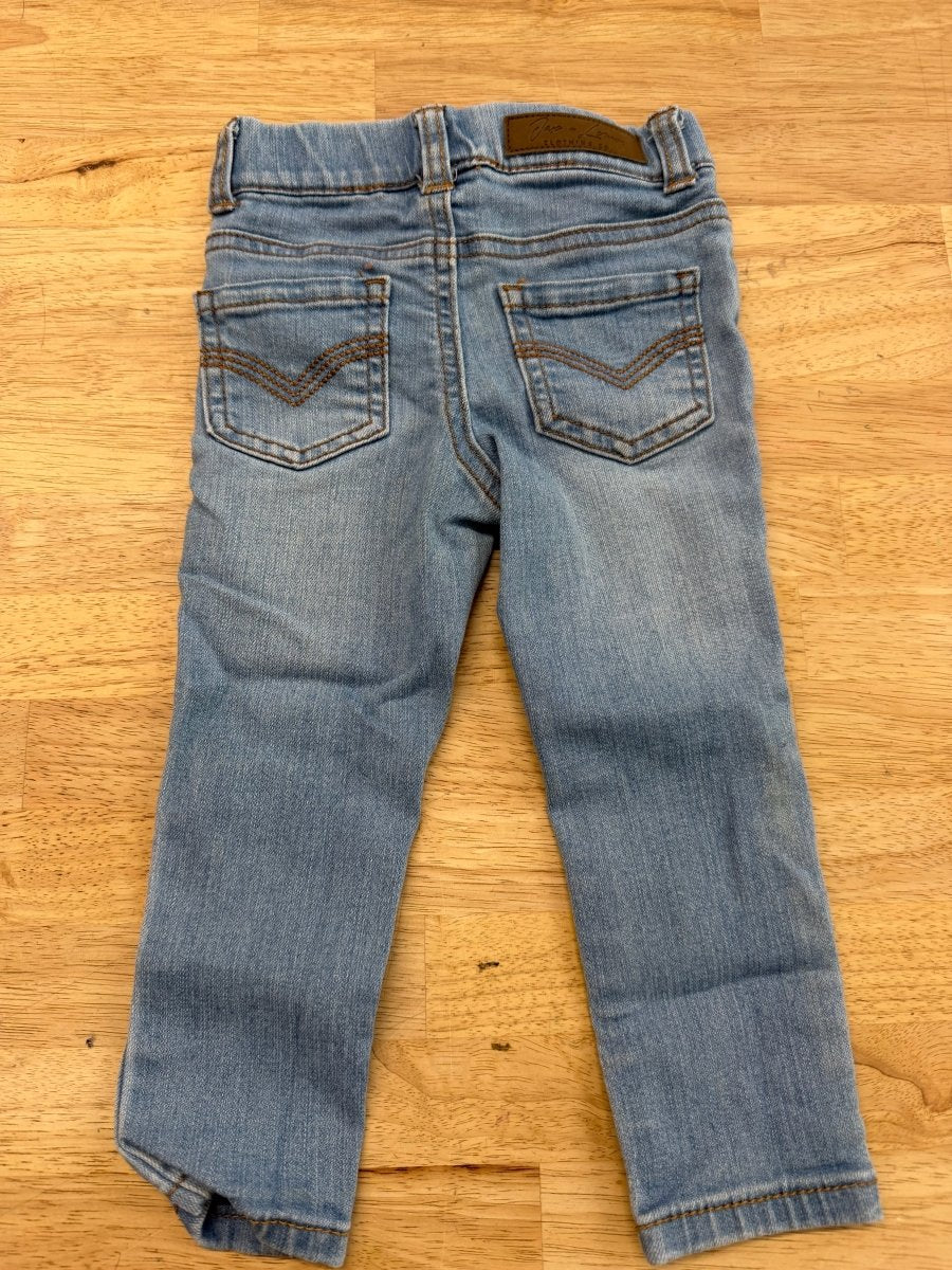 Jax & Lennon Light Wash Denim Pull-On Jeans – 12–18M | Play - Nest and Sprout-Consignment