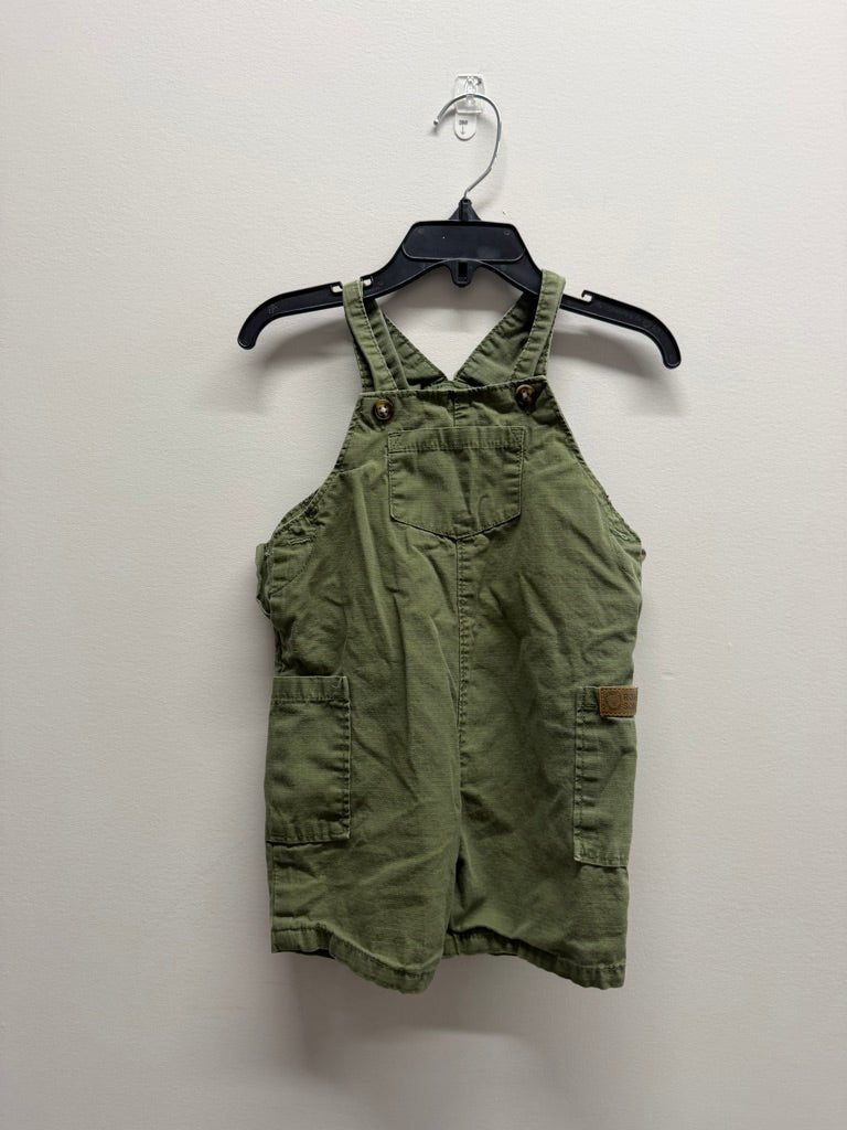 Carter's Green Short Overalls – 18M | - Nest and Sprout-Consignment