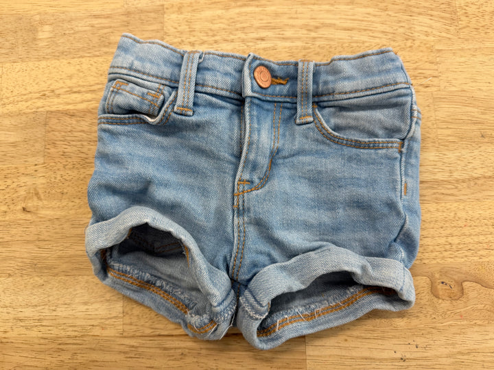 Old Navy Denim Shorts – 12–18M | Rolled Edge