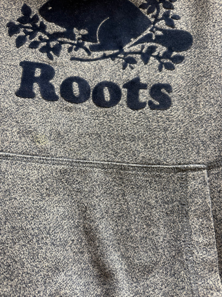 Roots Kids Heathered Hoodie – 7–8Y | Blue Pullover | Play