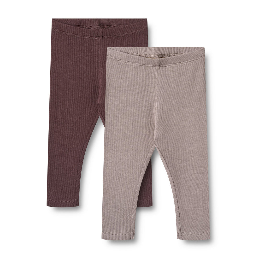 Baby & Kids Ribbed Leggings | 2 Pack in PurpleFudge